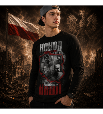 LONGSLEEVE PATRIOTYCZNY HONOR WE KRWI